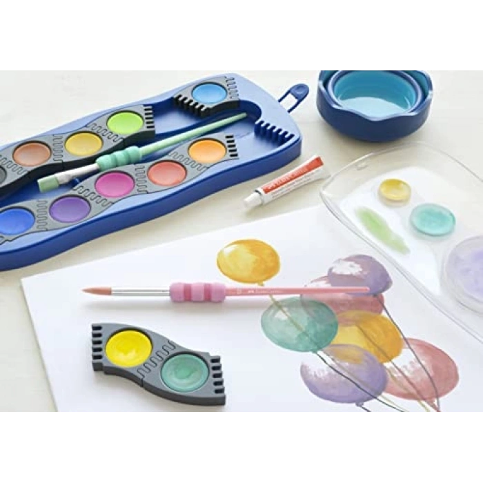 Fırça Pastel Seti, 4lü, Kaymaz Tutma Yeri