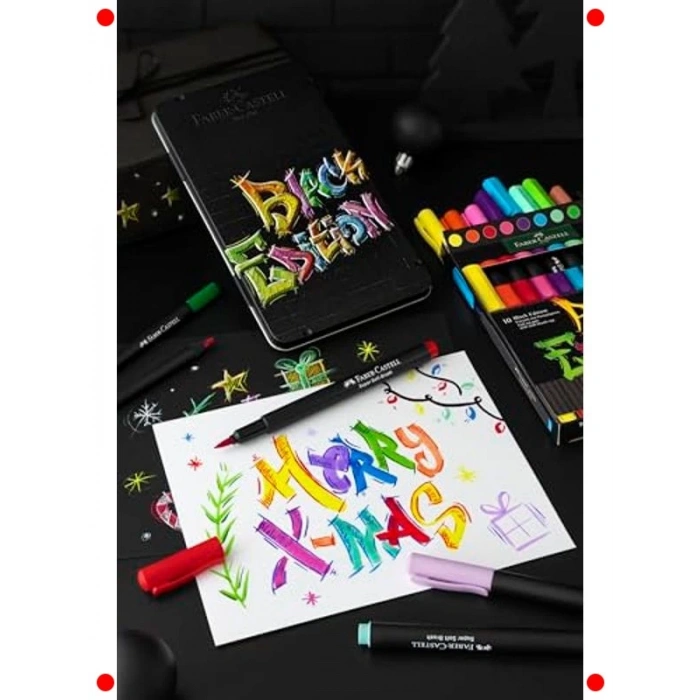 Fırça Uçlu Keçeli Kalem Seti 10lu - Parlak Renkler