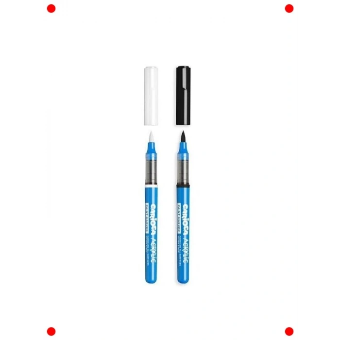 Fırça Uçlu Su Bazlı Akrilik Markör Kalemler (2li)