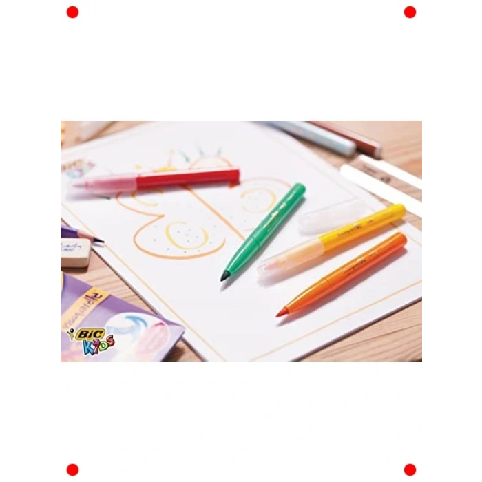 Fırça Uçlu Yıkanabilir Boya Kalemi Seti 10 Renk