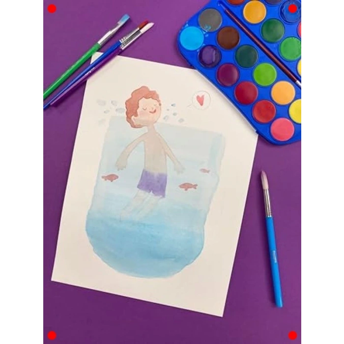 Fırçalı 24lü Sulu Boya Seti