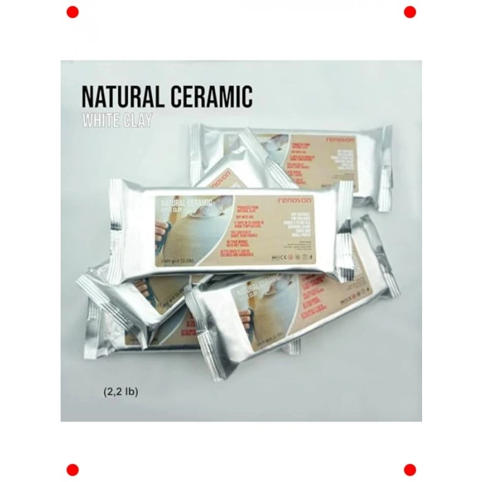 Fırınlanmayan Beyaz Modelleme Kili 1 KG