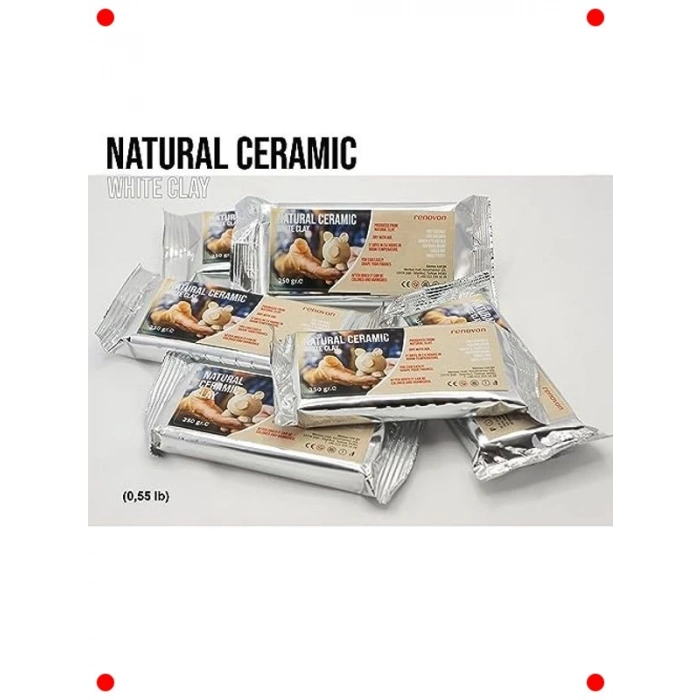 Fırınlanmayan Beyaz Modelleme Kili (250 gr)