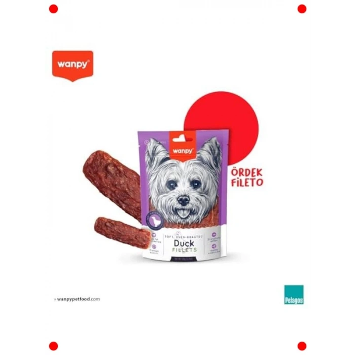 Fırınlanmış Gerçek Ördek Fileto Köpek Ödülü 100g, Küçük Irk