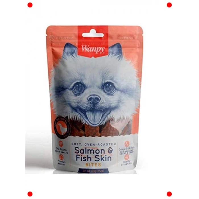 Fırınlanmış Gerçek Somon Dilimleri Köpek Ödülü 100 Gr