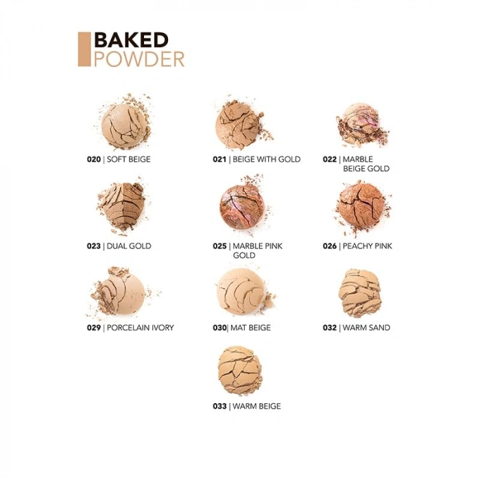 Fırınlanmış Kompakt Pudra - Mat Beige, Yoğun Pigment