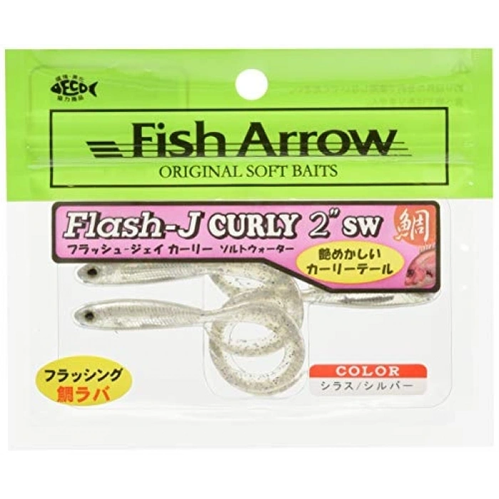 Flash-J Curly SW 2 (5 adet/paket) #100 Shirasu/Silver Olta