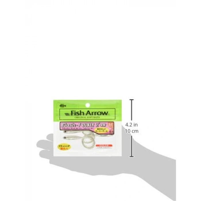Flash-J Curly SW 2 (5 adet/paket) #100 Shirasu/Silver Olta