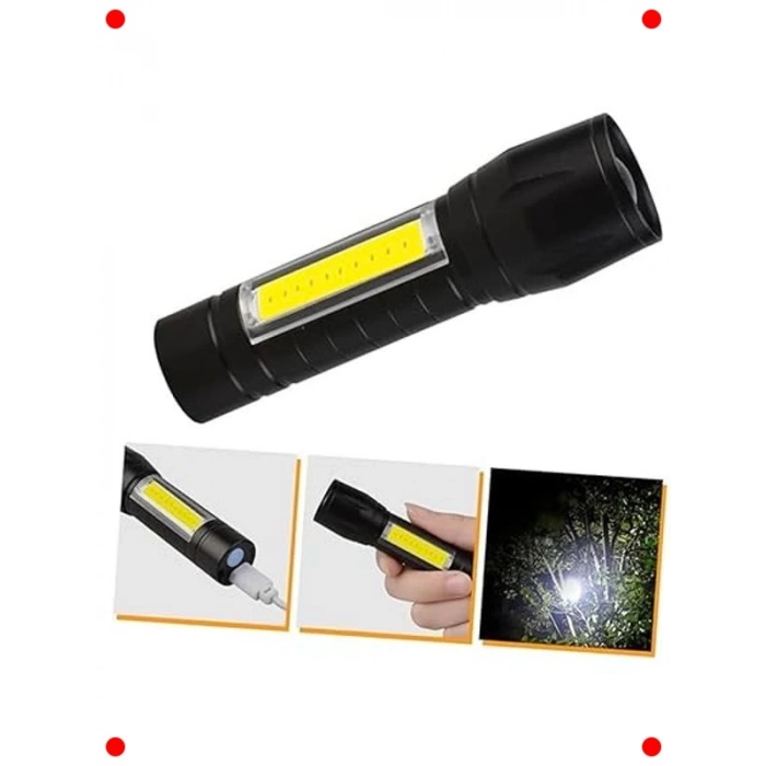 Flaşörlü Çok Fonksiyonlu El Feneri