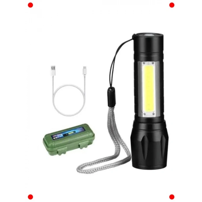 Flaşörlü Çok Fonksiyonlu El Feneri