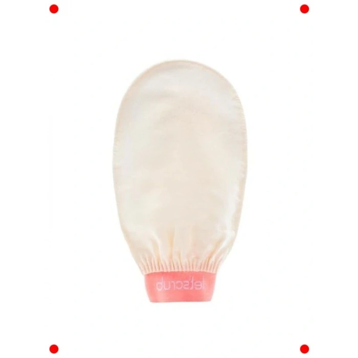 Floş İpek Banyo Peeling Eldiveni - Normal Ciltler İçin