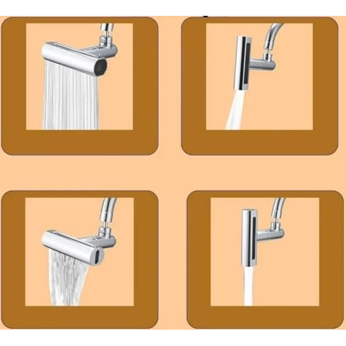 Fonksiyonel Su Tasarruflu Musluk Başlığı, 4 Modlu