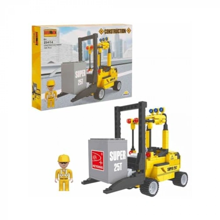 Forklift Seti, 195 Parça Eğlenceli Yapım Seti