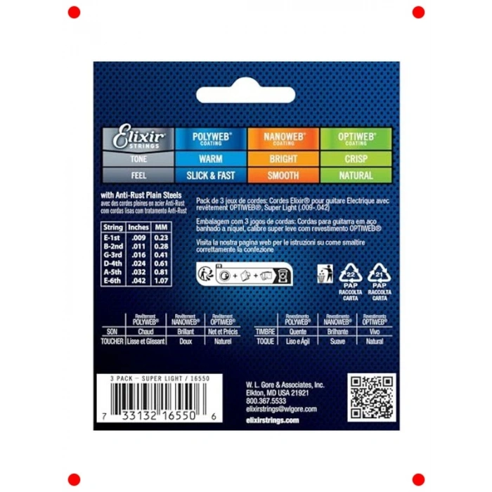 Fosfor Bronz Gitar Teli Seti - 3lü Paket Süper Hafif