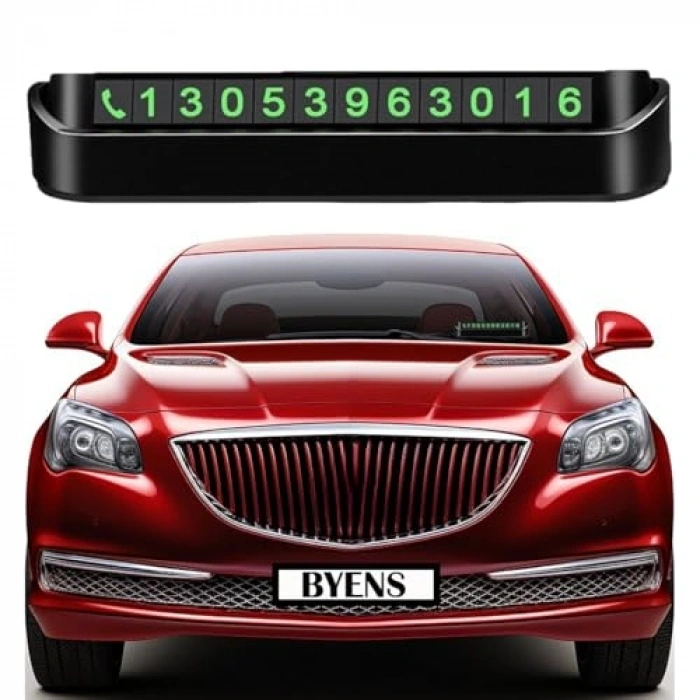 Fosforlu Araç Numaratörü, Park İçin Oto Cam Numaralık