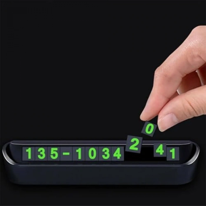 Fosforlu Araç Numaratörü, Park İçin Oto Cam Numaralık