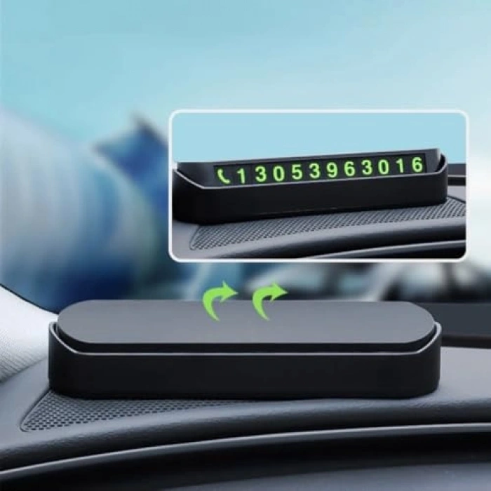 Fosforlu Araç Numaratörü, Park İçin Oto Cam Numaralık