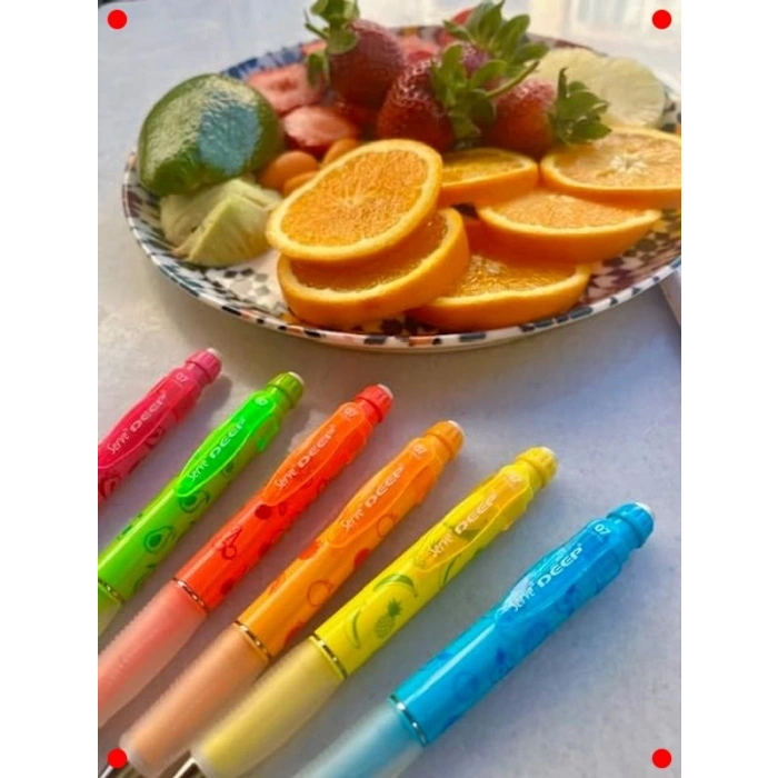 Fosforlu Meyve Serisi Mekanik Kurşun Kalem Seti (6lı)