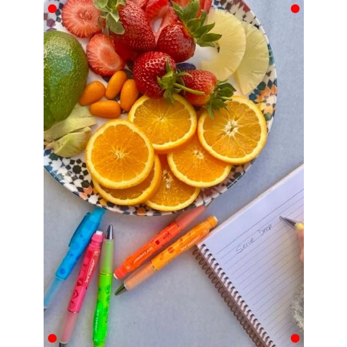 Fosforlu Meyve Serisi Mekanik Kurşun Kalem Seti (6lı)