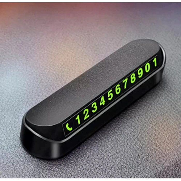 Fosforlu Numaratör Araç Park Telefon Numarası Göstergesi, Aç-Kapa Sistemi