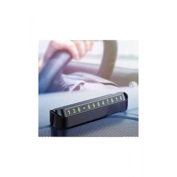 Fosforlu Numaratör Araç Park Telefon Numarası Göstergesi, Aç-Kapa Sistemi