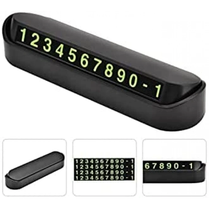 Fosforlu Numaratör Araç Park Telefon Numarası Göstergesi, Aç-Kapa Sistemi