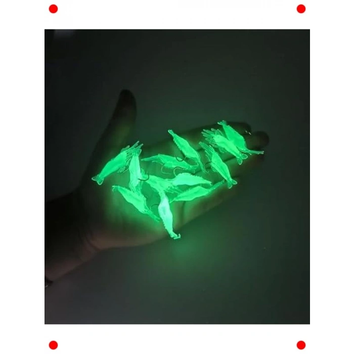 Fosforlu Silikon Karides Olta Yemi Seti - 12 Adet