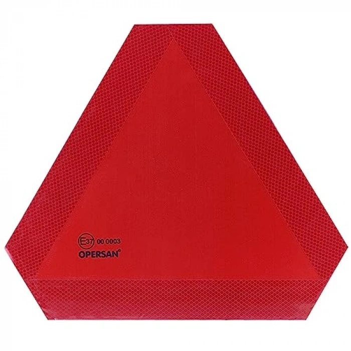 Fosforlu Üçgen Reflektörlü Alüminyum Levha, E37 Onaylı Traktör Reflektörü