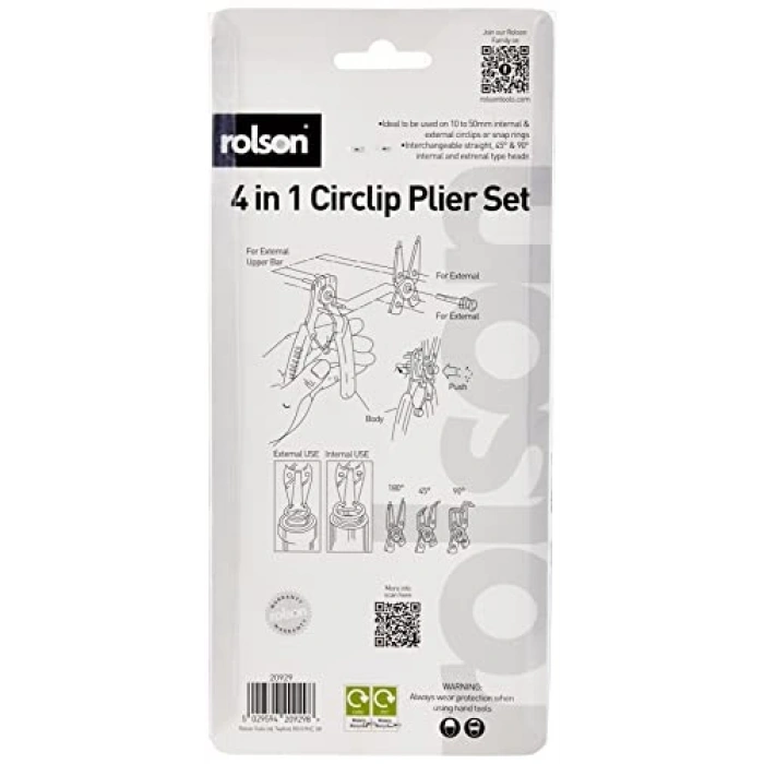 Four Head Circlip Pliers Set, Çok Amaçlı Kullanım İçin