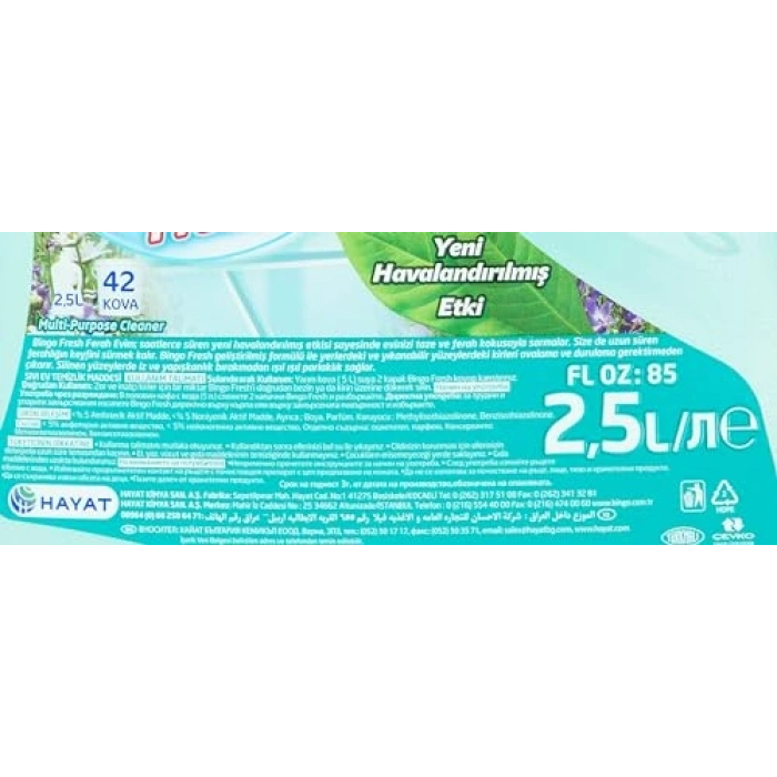 Fresh Yüzey Tezleyici Ferah Evim 2.5 L