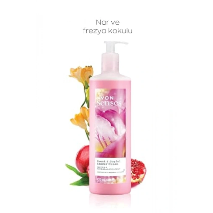 Frezya ve Nar Kokulu Duş Jeli, 720 ml - Üçlü Set