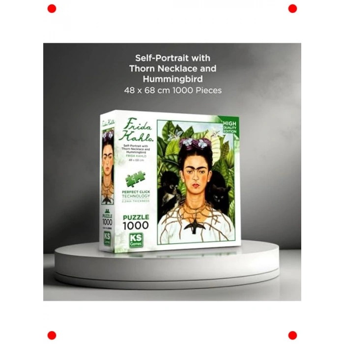 Frida Kahlo Portresi 1000 Parça Sanat Yapbozu