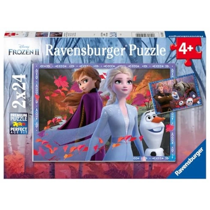 Frozen2 Temalı 2X24 Parça Puzzle - Eğlenceli Yapboz