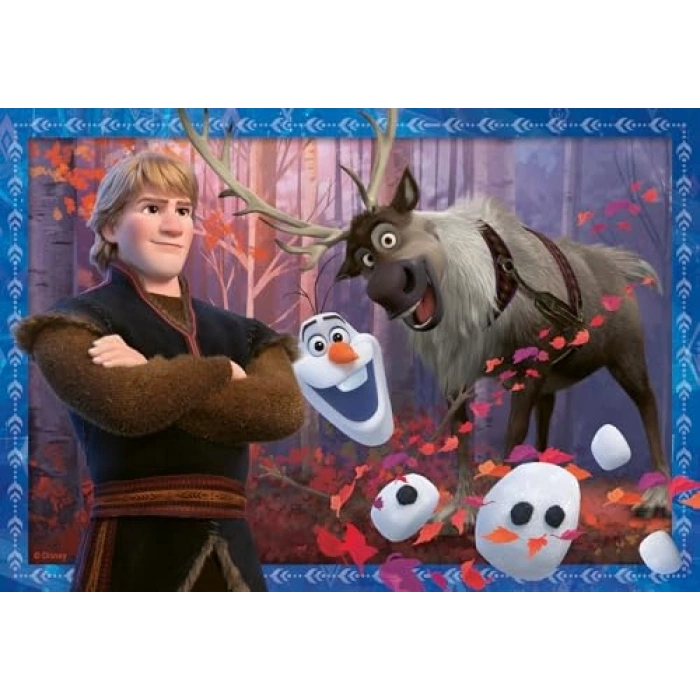 Frozen2 Temalı 2X24 Parça Puzzle - Eğlenceli Yapboz