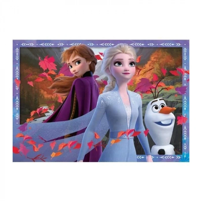 Frozen2 Temalı 2X24 Parça Puzzle - Eğlenceli Yapboz
