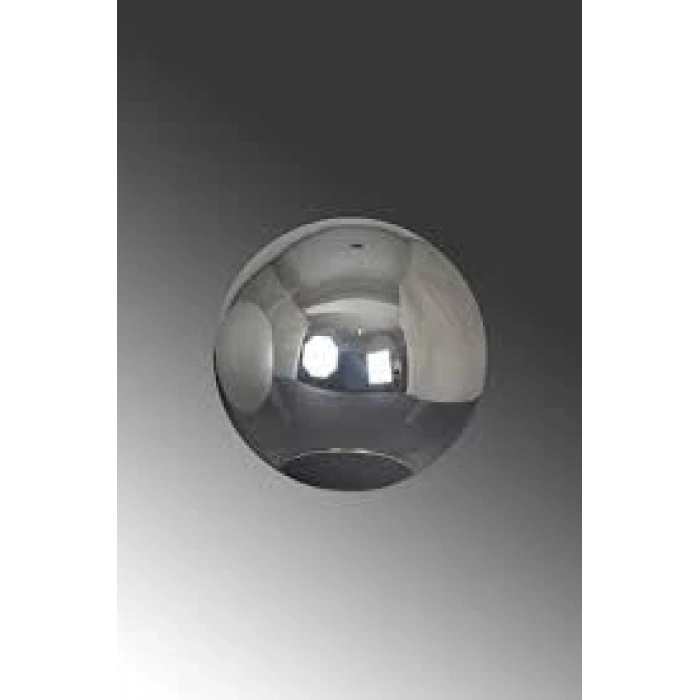 Füme Gri Parlak Avize Abajur, 15 cm Çapında Şık Tasarım