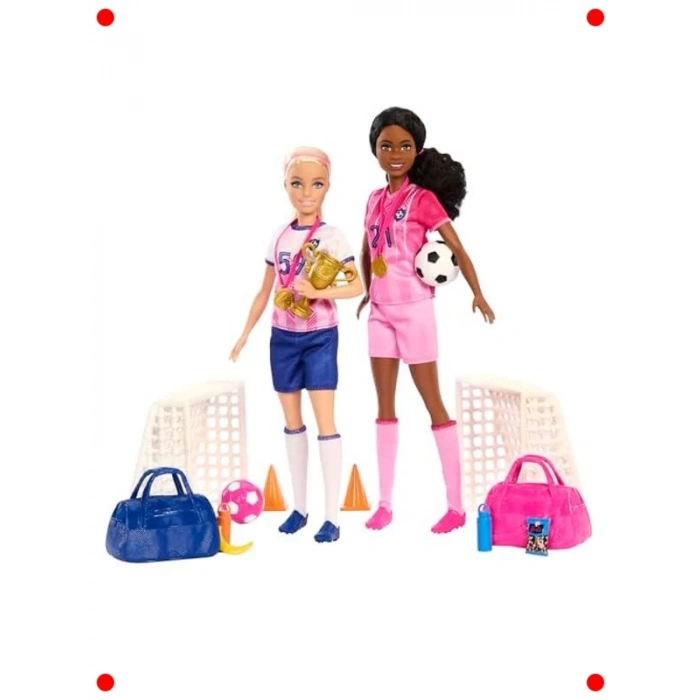 Futbolcu Bebekler Oyun Seti (15 Aksesuarlı)