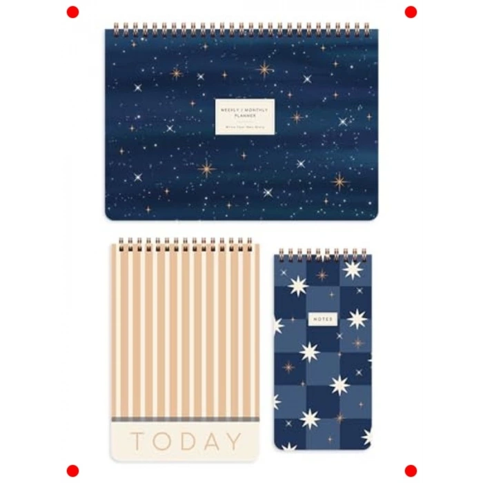 Galaksi Temalı Süresiz Planlayıcı Seti (3lü)