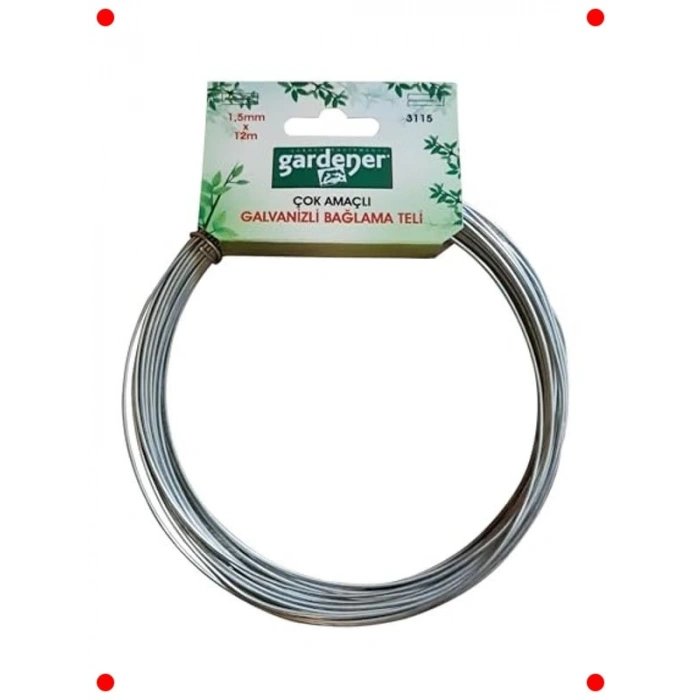 Galvanizli Çok Amaçlı Bağlama Teli, 1.5mm x 12m