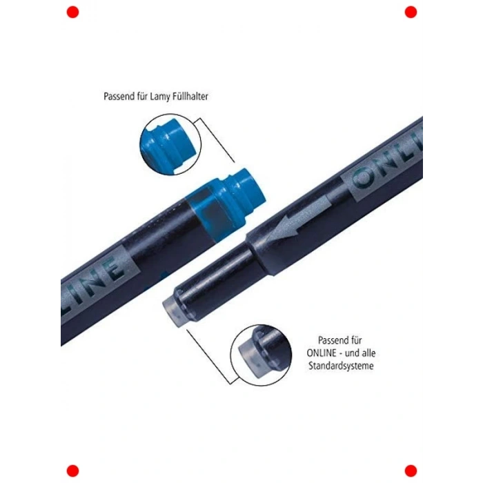 Gece Mavisi Mürekkep Kartuşu Seti