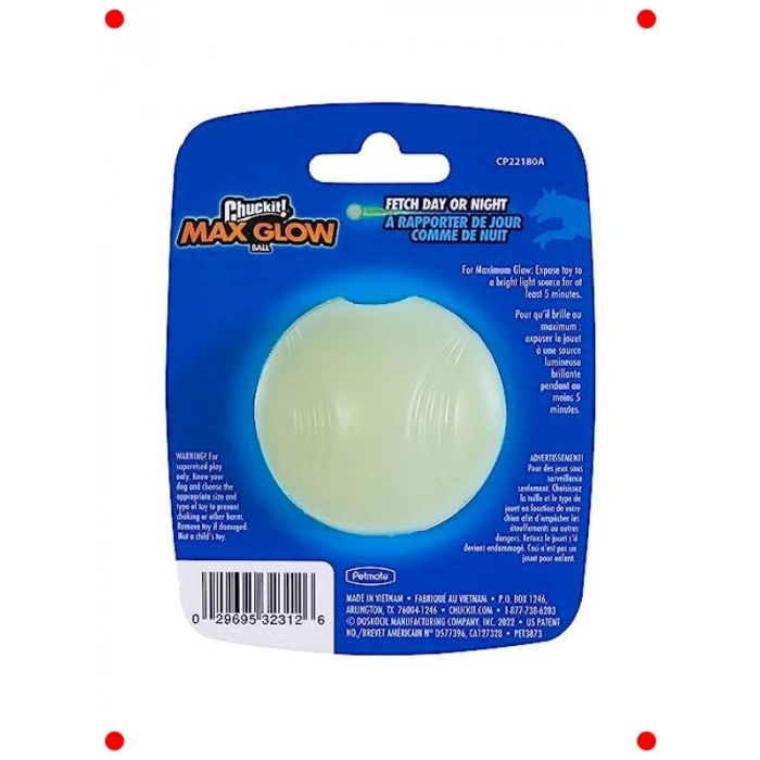 Gece Parlayan Köpek Oyun Topu – Fosforlu & Dayanıklı