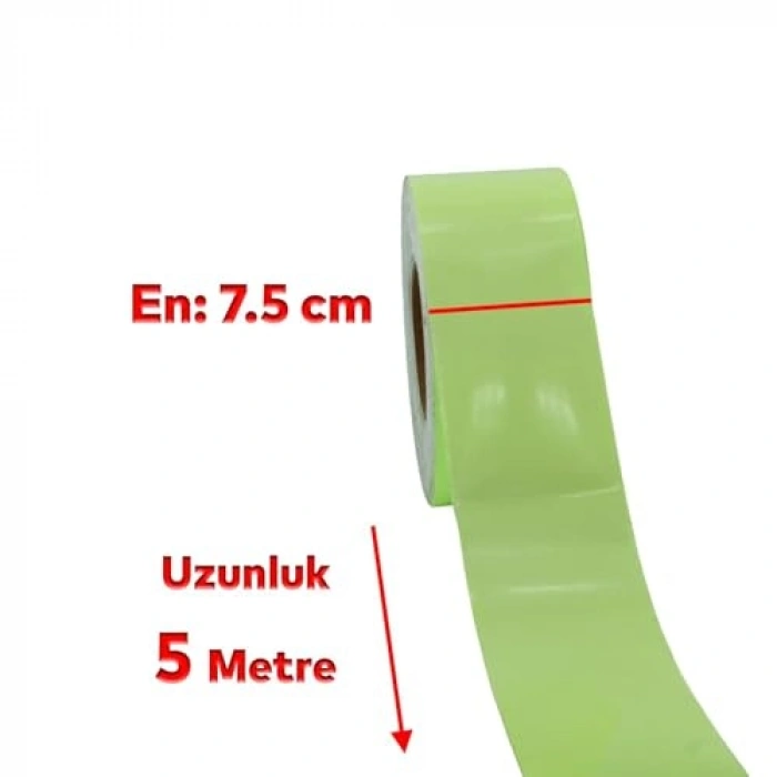 Gece Parlayan Reflektif Bant - 5 Metre İkaz Bandı