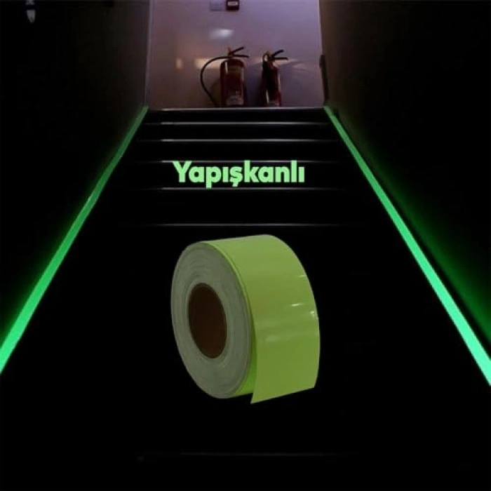 Gece Parlayan Reflektif Bant - 5 Metre İkaz Bandı