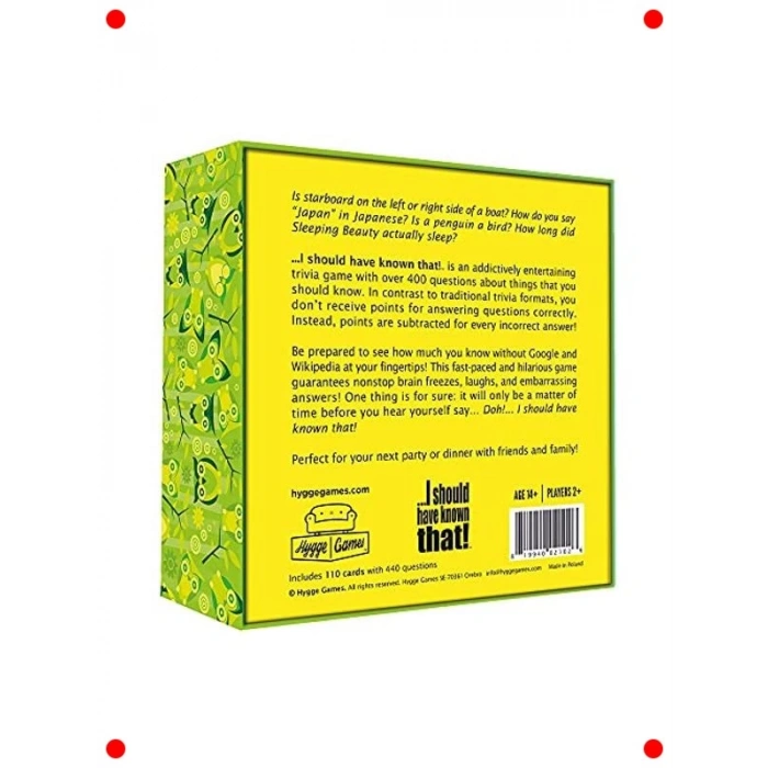 Genel Bilgi Yarışması Eğlence Kart Oyunu