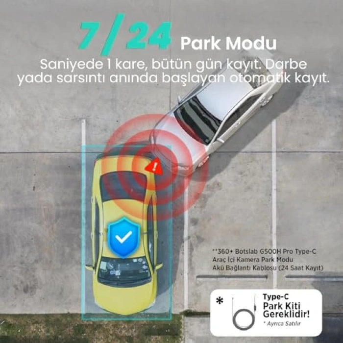 Geniş Açı Gece Görüşlü Akıllı Araç İçi Kamera 1080p