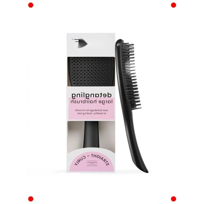 Geniş Boy Kusursuz Saç Açıcı Fırça - Siyah Parlak