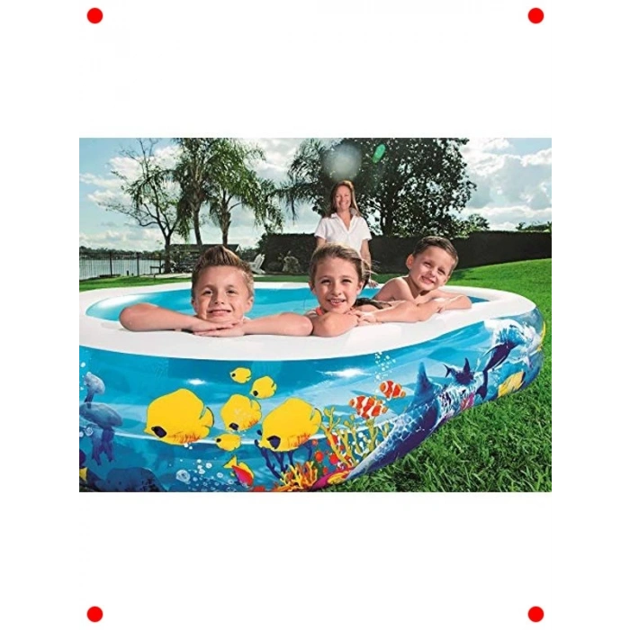 Geniş Deniz Zeminli Aile Havuzu (262x157x46 cm)
