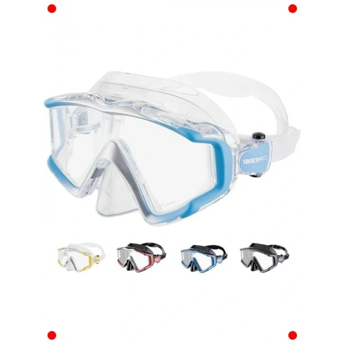 Geniş Görüşlü Üç Camlı Dalış Maskesi