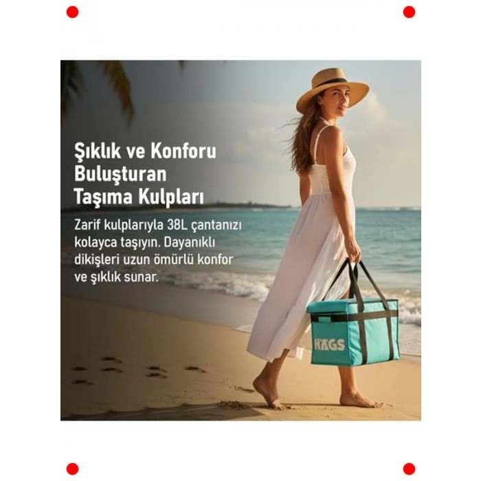 Geniş Hacimli Termal Piknik ve Kamp Çantası