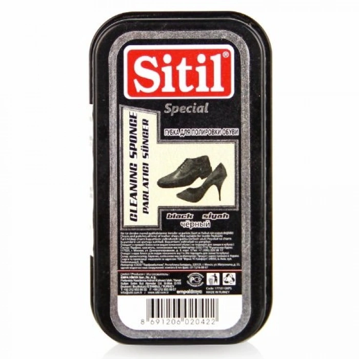 Geniş Kutulu Siyah Parlatıcı Sünger - 2li Paket